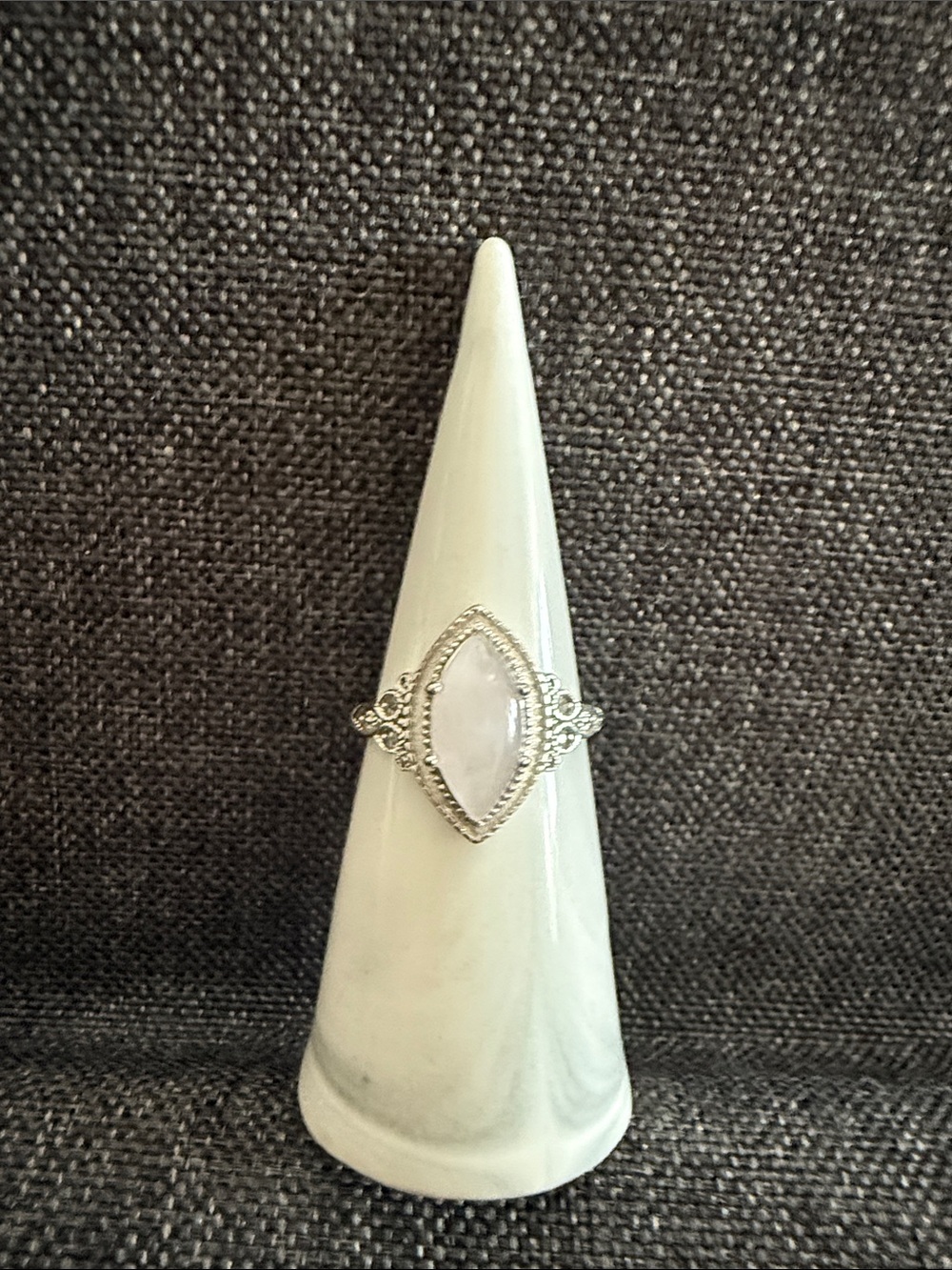 Ryze party .925 Sterling Silver Ring moonstone Size 9